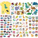 Trahoo - (5 feuilles) iron baby sur des patchs de transfert, enfants appliques assortiment de dinosaure ... Trahoo - (5 feuilles) iron baby sur des patchs de transfert, enfants appliques assortiment de dinosaure ...