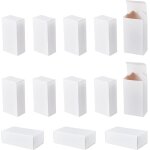 Trahoo - 50 bote carton blanc, cadeau pliable botes - cadeaux en carton rectangle blanc cadeau botes ...