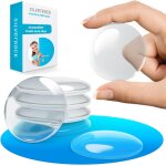 Trahoo - lot de 6 butoirs de porte autocollants transparents 40 mm u2013 butoir mural comme protection ...