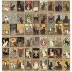 Trahoo - 72 pices d'autocollants tarot de chat, autocollants en vinyle de dcoration esthtique pour ...