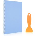 Trahoo - album de collection d'autocollants rutilisable avec une spatule en plastique, format a5, 21, ...