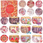 Trahoo - bougie parfumes pour femme, coffret cadeau femme, coffret bougies parfumese avec couvercle ...