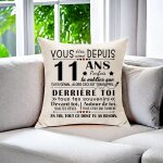 Trahoo - cadeau pour 11 ans fille housse de coussin cadeau d'anniversaire pour garon de 11 ans vous ...