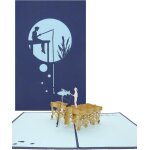 Trahoo - carte de v?ux pop - up  excursion de pche  - carte de pche 3d - carte d'anniversaire, de ...