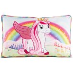 Trahoo - coussin en peluche lissy poney licorne tamani 43x25cm coloré - coussin en peluche doux pour ... Trahoo - coussin en peluche lissy poney licorne tamani 43x25cm coloré - coussin en peluche doux pour ...