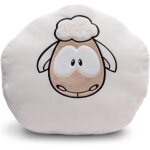 Trahoo - coussin en peluche mouton 35x33cm blanc - coussin en peluche doux pour les garçons, les filles, ... Trahoo - coussin en peluche mouton 35x33cm blanc - coussin en peluche doux pour les garçons, les filles, ...