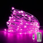 Trahoo - guirlande lumineuse led en fil de cuivre aliment�e par usb - 8 modes avec minuterie et t�l�commande ...