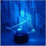 Trahoo - hockey sur glace 3d illusion veilleuse jouets, décor de maison led lampe de chevet table, télécommand ... Trahoo - hockey sur glace 3d illusion veilleuse jouets, décor de maison led lampe de chevet table, télécommand ...