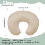 Trahoo - housse de coussin d'allaitement impermable pour bb, taie d'oreiller douce et remplaable ...