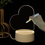 Trahoo - lampe de bricolage led crative, lampe de nuit effaable, cadeau personnalis pour amis, enfants, ...