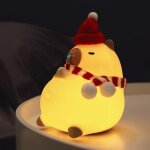 Trahoo - lampe capybara, led bb silicone veilleuse, veilleuse enfant rechargeable, cadeau pour bbs, ...