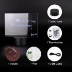 Trahoo - lampe de nuit acrylique, veilleuse 3d, peinture sur verre led board, convient pour la peinture ... Trahoo - lampe de nuit acrylique, veilleuse 3d, peinture sur verre led board, convient pour la peinture ...