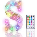 Trahoo - lettres lumineuses led a paillettes avec 18 couleurs changeantes, veilleuse avec télécommande ... Trahoo - lettres lumineuses led a paillettes avec 18 couleurs changeantes, veilleuse avec télécommande ...