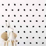 Trahoo - london black dot stickers - stickers muraux pour filles garons chambre d'enfant, chambre a ...
