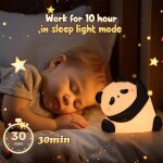 Trahoo - panda veilleuse enfant tactile led, usb rechargeable veilleuse bébé en silicone a 3 modes luminosité ... Trahoo - panda veilleuse enfant tactile led, usb rechargeable veilleuse bébé en silicone a 3 modes luminosité ...