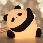 Trahoo - panda veilleuse enfant tactile led, usb rechargeable veilleuse bb en silicone a 3 modes luminosit ...