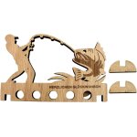 Trahoo - portefeuille de p�che en bois fait main, cadeau d'anniversaire pour homme / femme, coffret cadeau ...