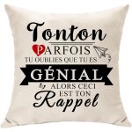 Trahoo - tonton cadeaux d'anniversaire - affirmation quotidienne dcoratifs pour oncle homme - housse ...