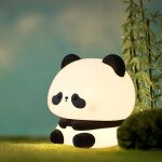 Trahoo - veilleuse panda, veilleuse panda en silicone pour enfants, lampe tactile 3 couleurs, variateur ... Trahoo - veilleuse panda, veilleuse panda en silicone pour enfants, lampe tactile 3 couleurs, variateur ...