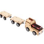 Train electrique en bois pour enfants, jouets de bricolage, puzzle en bois, education a la physique et ...