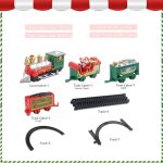 Train electrique pour enfants, musique electronique de no�l, ensemble de train sur voie ferr�e electrique, ...