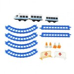 Train electrique a piles pour enfants, jouet de haute simulation, ensemble de train a assembler facilement, ...