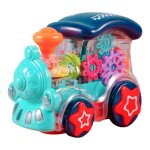 Train electrique transparent pour enfants, cadeaux pour enfants, train mcanique rotatif, vhicule avec ...