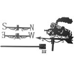 Train a vapeur silhouette girouette girouette girouette convient pour jardin patio cour ornement
