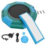 Trampoline aquatique gonflable de - duoku - 10 pieds - plate forme de natation rebond - avec toboggan ... Trampoline aquatique gonflable de - duoku - 10 pieds - plate forme de natation rebond - avec toboggan ...