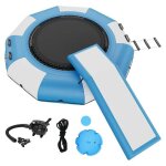 Trampoline aquatique gonflable de - duoku - 10 pieds - plateforme de natation rebond - avec toboggan ... Trampoline aquatique gonflable de - duoku - 10 pieds - plateforme de natation rebond - avec toboggan ...