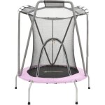 Trampoline enfant avec filet de scurit diamtre 137cm hypermotion - trampoline extrieur ou intrieur ...