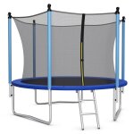 Trampoline extrieur diamtre 244 cm echelle filet de scurit tapis de saut tuyau galvanis antirouille ...