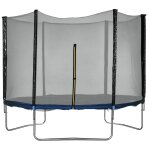 Trampoline d'ext�rieur Ø 305 cm avec filet de s�curit�, poteaux rembourr�s et echelle