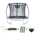 Trampoline avec filet int�rieur  jumper  - diam�tre: 4, 88 m - gris