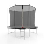 Trampoline de jardin 305 cm - 10ft - filet int�rieur, matelas de protection et echelle
