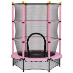 Trampoline de jardin enfants Ø 1, 40 x 1, 90h m filet de s�curit� porte zip�e couvre - ressorts + 6 ...