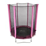 Trampoline plum junior avec filet de scurit rose 4ft