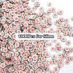 Tranches d'avocat pour nail art, 1000 pices, breloques, fruits, manucure, jouet, dcoration - 10g sushi ...