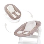 Transat balancelle pour chaise haute evolutive alpha 2 en 1 marron - hauck Transat balancelle pour chaise haute evolutive alpha 2 en 1 marron - hauck