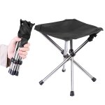 Tr�pied de camping pliant, tabouret de pique - nique portable avec 3 pieds, chaise de pique - nique robuste, ...