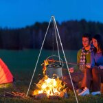 Trpied de cuisine de pique - nique de camping, pot suspendu d'extrieur, portable et durable, pour feu ...