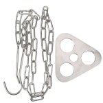 Trpied de cuisine portable pour pique - nique, camping en plein air, chane suspendue en acier inoxydable, ...