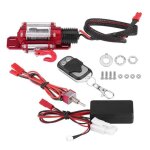 Treuil rc, treuil mtallique 1 / 10 rc avec tlcommande pour voiture sur chenilles traxxas / hsp / d90 ...