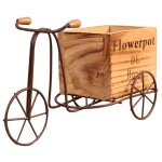 Tricycle en bois modèle pot de fleur en fer forgé vélo fleur support de rangement intérieur maison jardin ... Tricycle en bois modèle pot de fleur en fer forgé vélo fleur support de rangement intérieur maison jardin ...