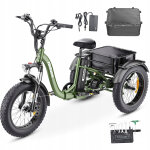 Tricycle electrique hidoes hd - et1 750w 48v 20ah 85n. m 20 * 4. 0 fattire city 65km - vert