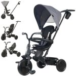 Tricycle evolutif 6 en 1 - qplay - si�ge pivotant a 360 - capote xl - roues eva - ch�ssis m�tallique