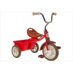 Tricycle m�tal rouge avec benne