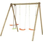 Trigano portique bois darifou 2, 30m - 2 balan�oires + 1 face a face