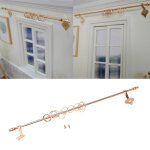 Tringle a rideau miniature pour maison de poupe, accessoires de meubles, echelle 1 / 12