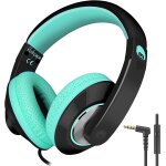 Trkk - casque audio enfant, over ear casque filaire avec micro pour enfants, pliable, serre - tte ajustable, ...